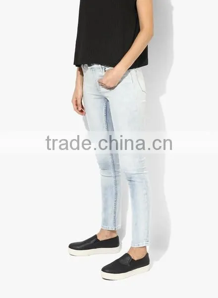 Latest jeans tops girls jeans pent ladies biker jeans