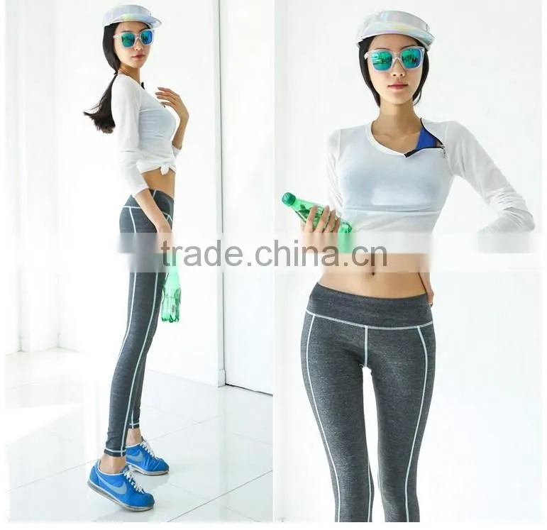Hot Sexy Girls Wearing Fitness Legging Yoga Pants Long Workout Pants