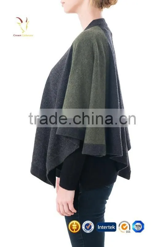 Chunky Great Cotton Wool Poncho Shawl for Sale
