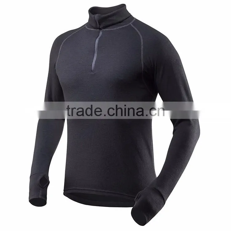 2017 China Custom sports wear men antibacterial long sleeve t shirt for running wear