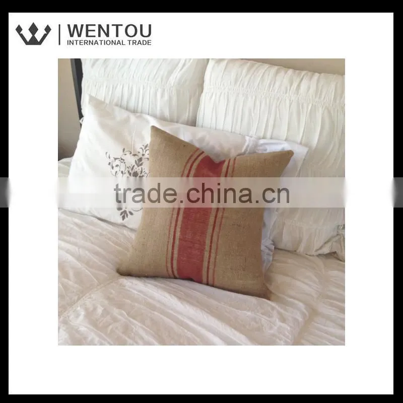Wholesale home decor Burlap Pillow cover