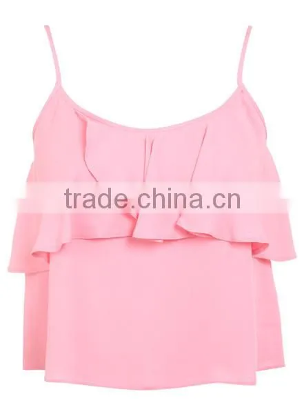 Pink Custom Crop Top Wholesale Blank T Shirts