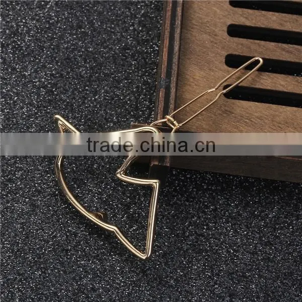 Unicorn Gold Plated Girls Hairpin