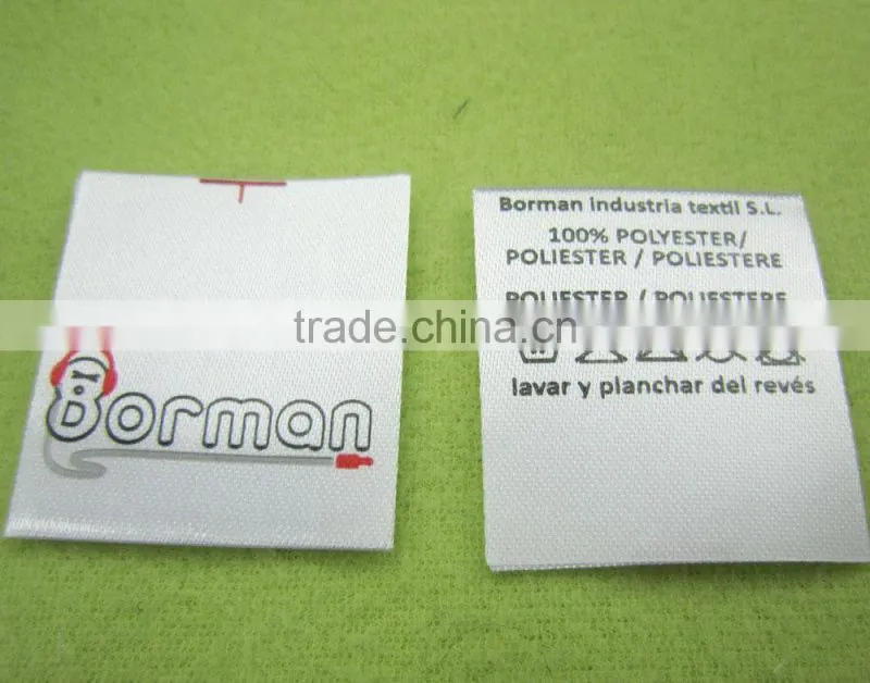Washable clothing label