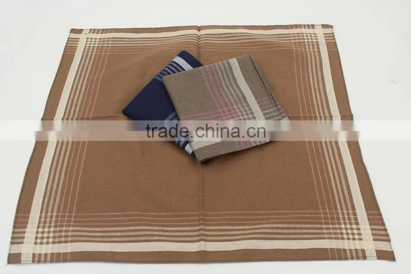 Factory direct hot sale wholesale 100% cotton mens handkerchief