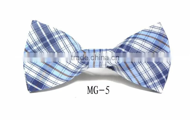 Cotton Checkered Children Kid Boy Toddler Baby Child Pre Tied Neck Bow Tie