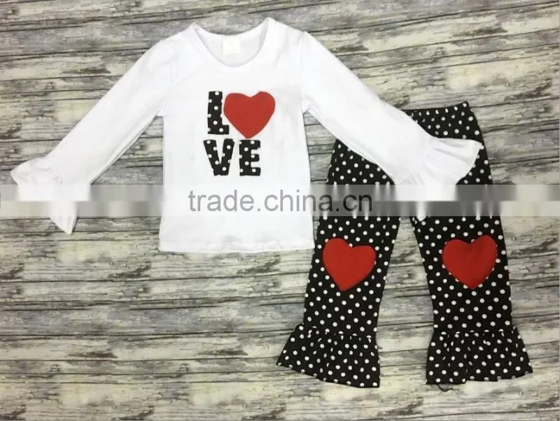 Baby clothes Easter egg printed outfit top dress with short ruffles set for Easter day