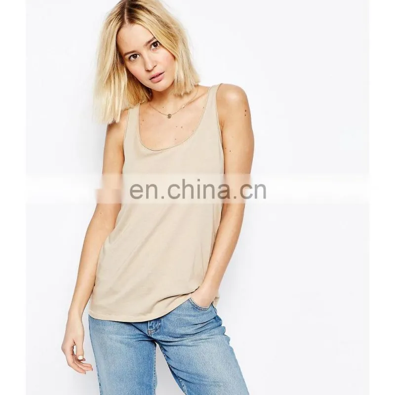 2017 Casual 95% Cotton 5% Spandex Blank Bulk Tank Top