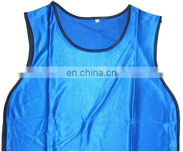 Soccer vest custom bibs elastic cord provide printing Mesh sports bibs