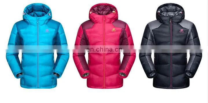 Thick windproof woman winter duck down jacket