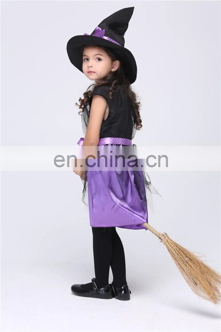 children girl witch fancy party halloween costume FGCC-0156