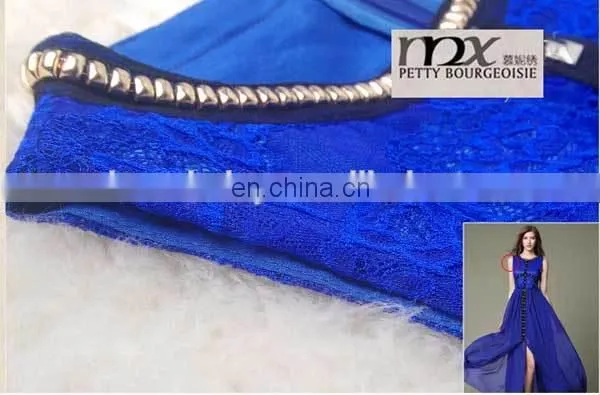 Blue Sexy Short Sleeveless Women Dress