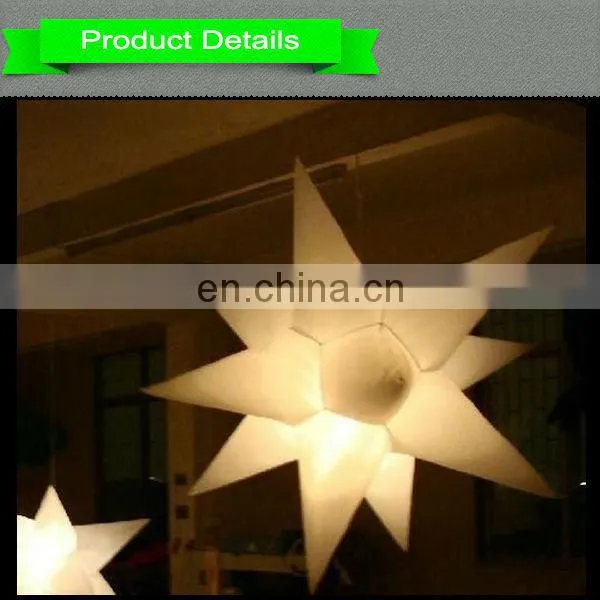 inflatable star decorative LED light for party event
