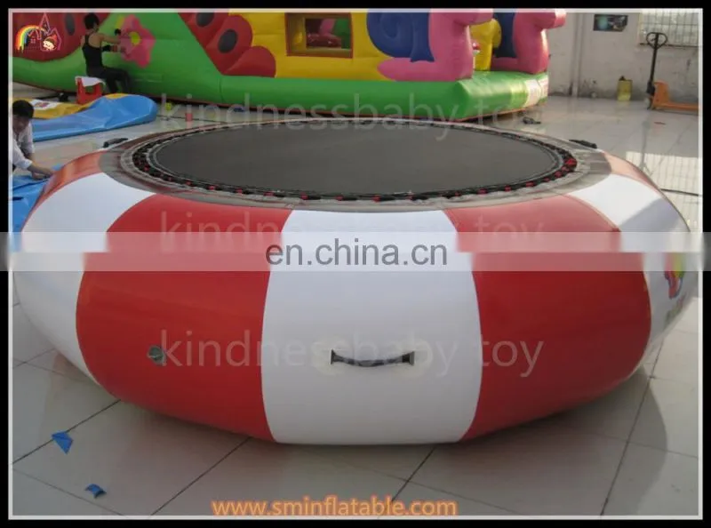 high quality inflatable water platform funny water trampoline play on water