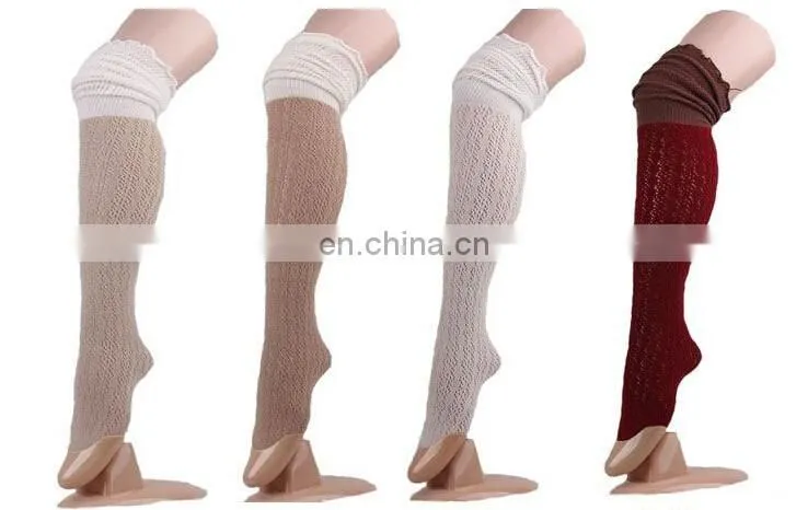 Hot Selling Women socks Colorful Lace Hollow over the knee socks In stock