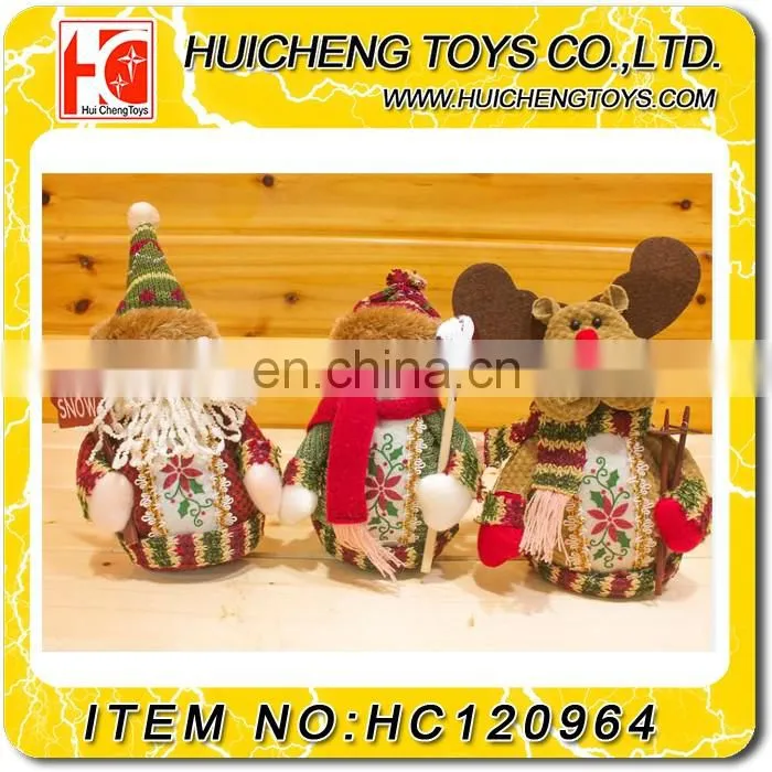 18 inch decoration santa claus snowman christmas doll with high quality