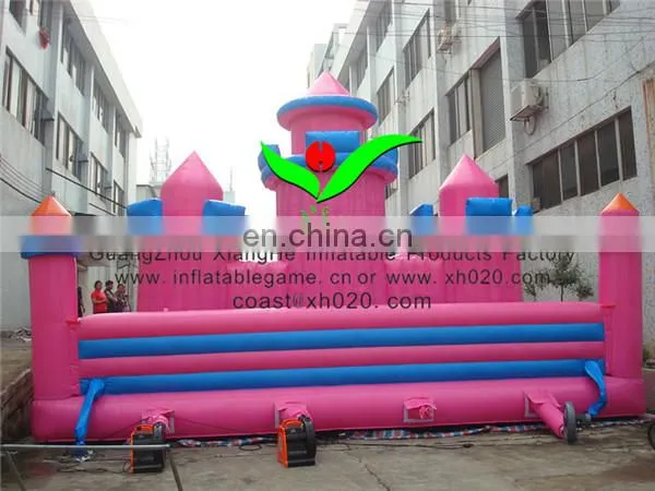 Commercial pink guangzhou bouncy castle inflatable china