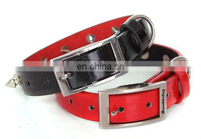 2013 Fashion Diamond Studded Leather Bling Bling Dog Collar