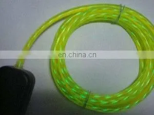 CE RoHS approved led lighting el wire for visible charging cable chasing EL wire