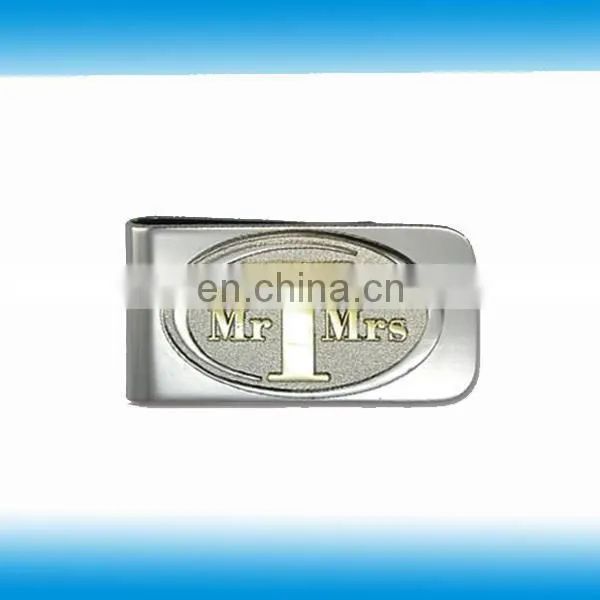Metal cash clip with custom logo design for promotion