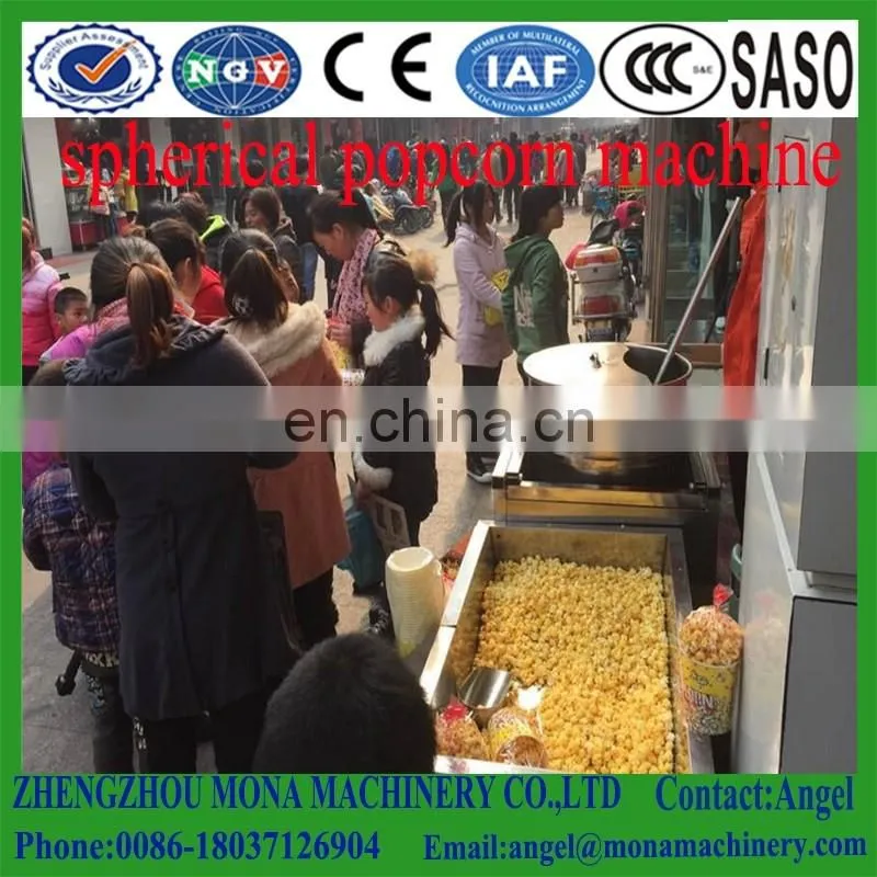 Buttered Popcorn making machine /spherical popcorn machine/caramel popcorn machine for sale