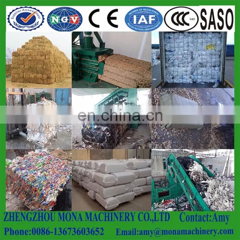 Used clothes and textile compress baler machine/hay baler machine/waste paper baler machine