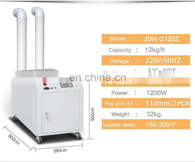 12kg/h Industrial Mushroom Misting Humidifier Machine