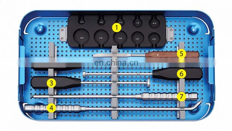 Chinese Manufacture Titanium mesh cage orthopedic surgical Instruments Spine Instrument Set