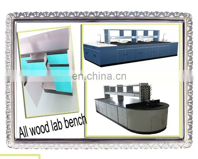 Customized design epoxy resin top lab bench with sink