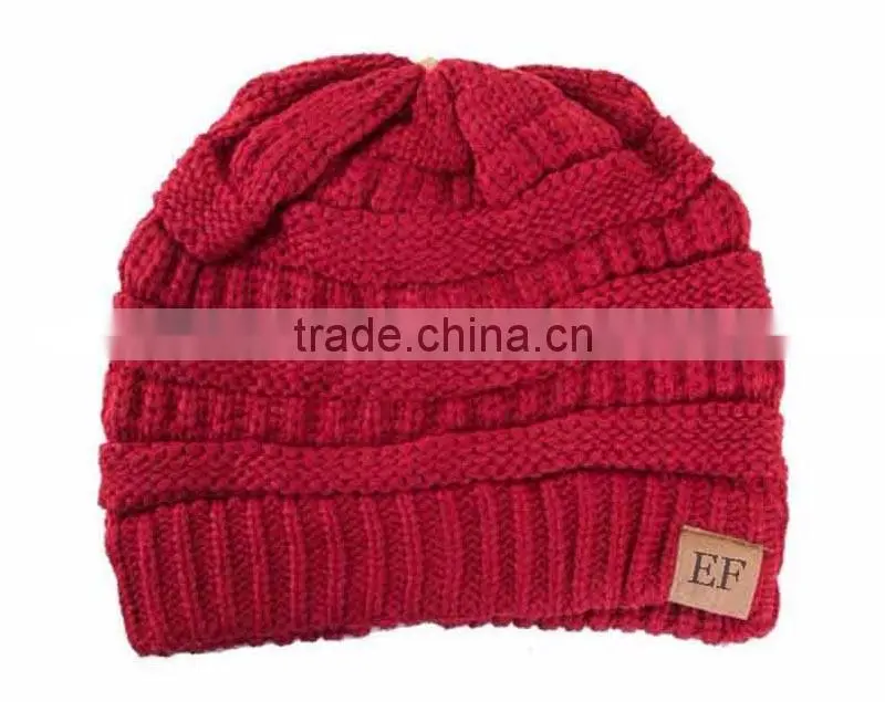 Wholesale Slouchy Knit Custom Women Beanie