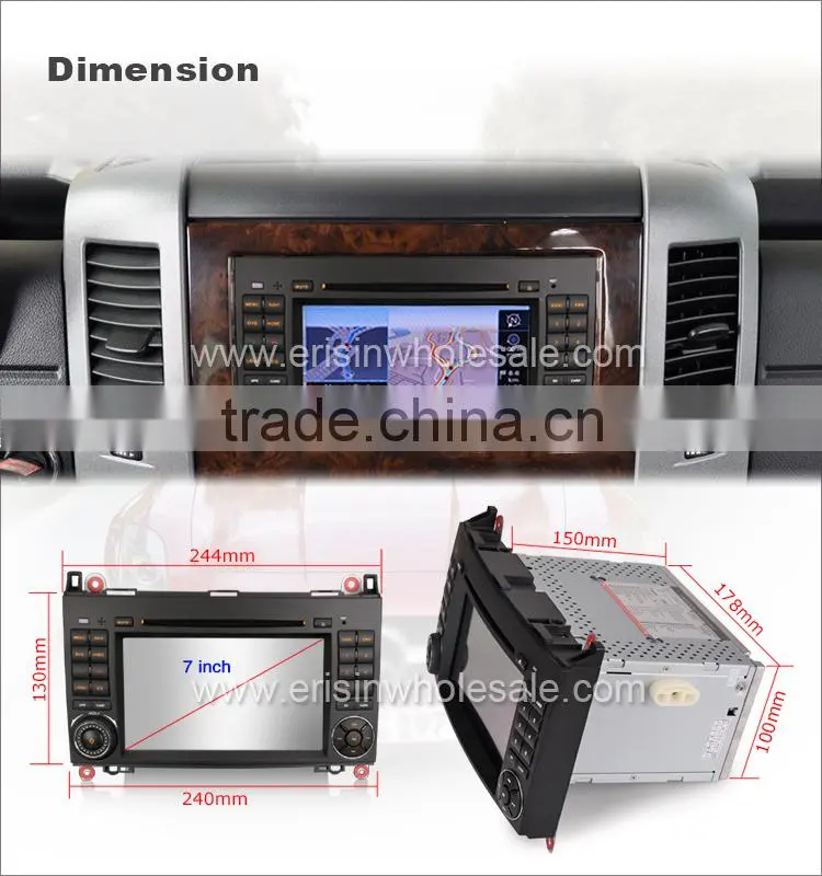 Erisin ES2682B 7" Touch Screen Android 4.4.4 Car Audio GPS Player for W245 W169