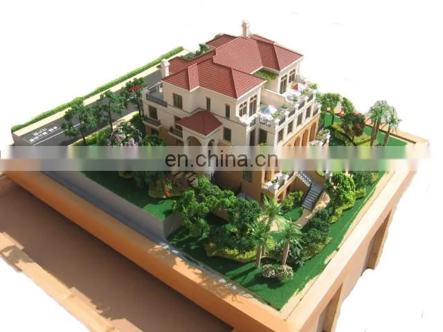 European style 1:75 Miniature scale model house , model maker supply
