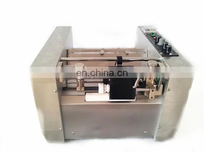 MY-300 automatic batch/lot/series number expiry date embossing printing machine for plastic bags/aluminum foil