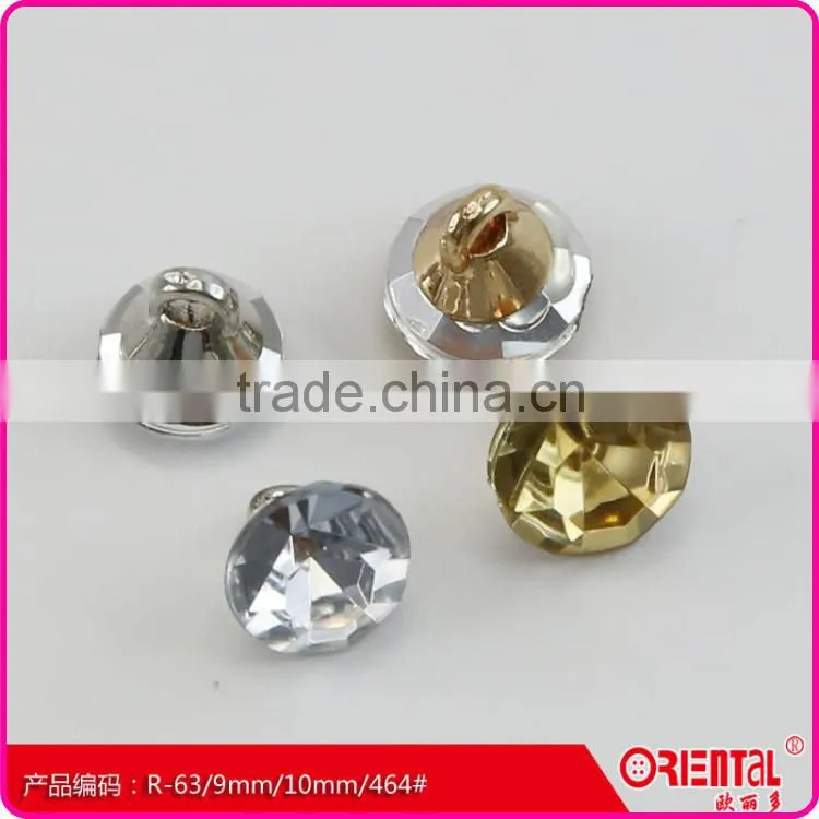 High quality shank button with Acrylic stone