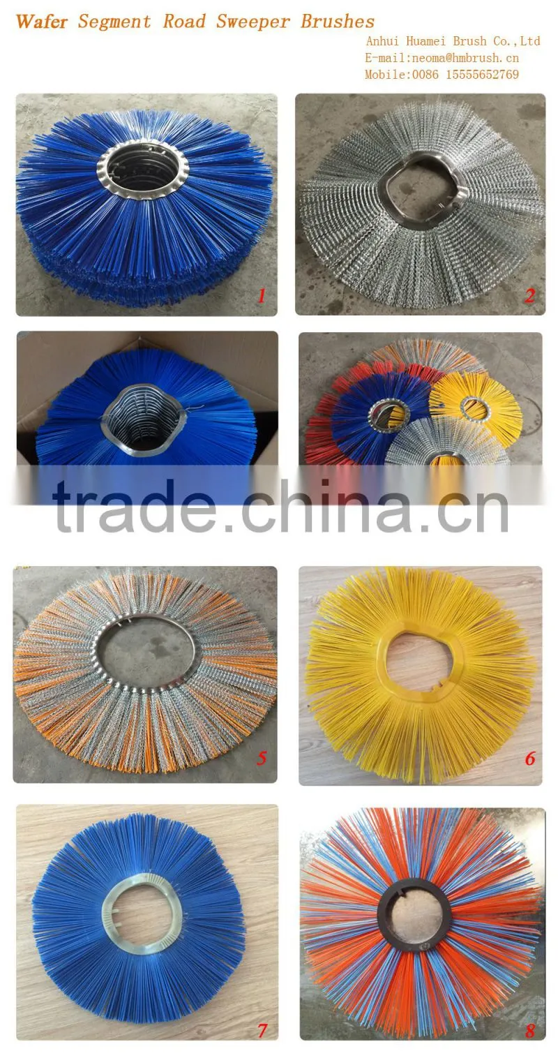 polypropylene road sweeper wafer brushes roller brush floor scrubber brushes