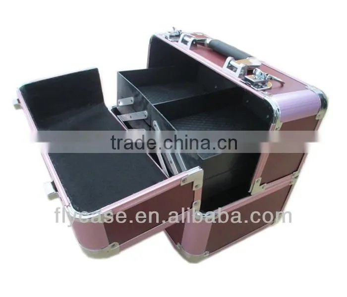 professional cosmetic trolley cases for hard train case with nail beauty