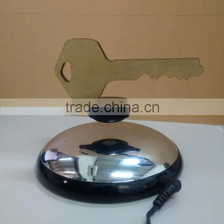 Magic magnetic floating rotating advertising display , floating key