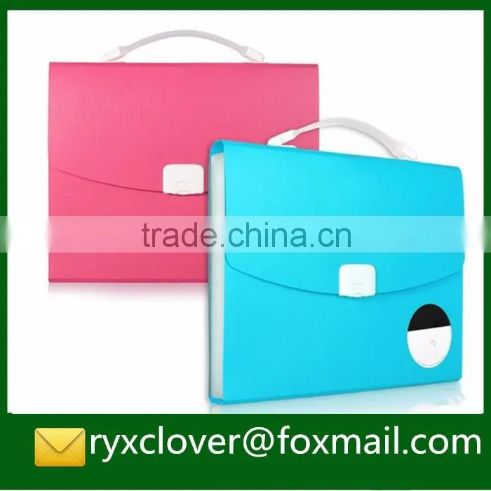 High quality stationery suppiler PP foldable expanding file folder for school