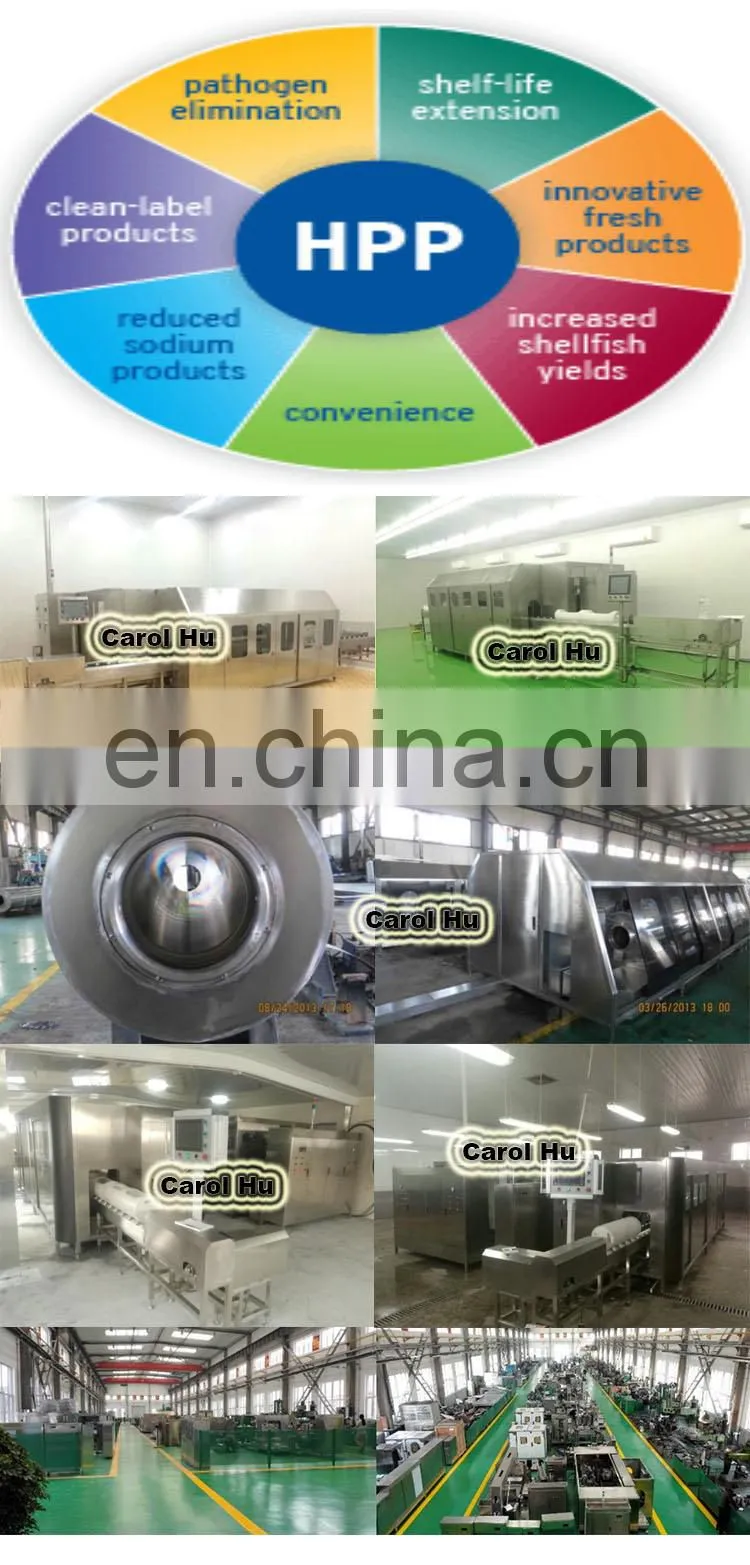 GYC 600mpa cold processing juice HPP Ultra high pressure sterilization machine