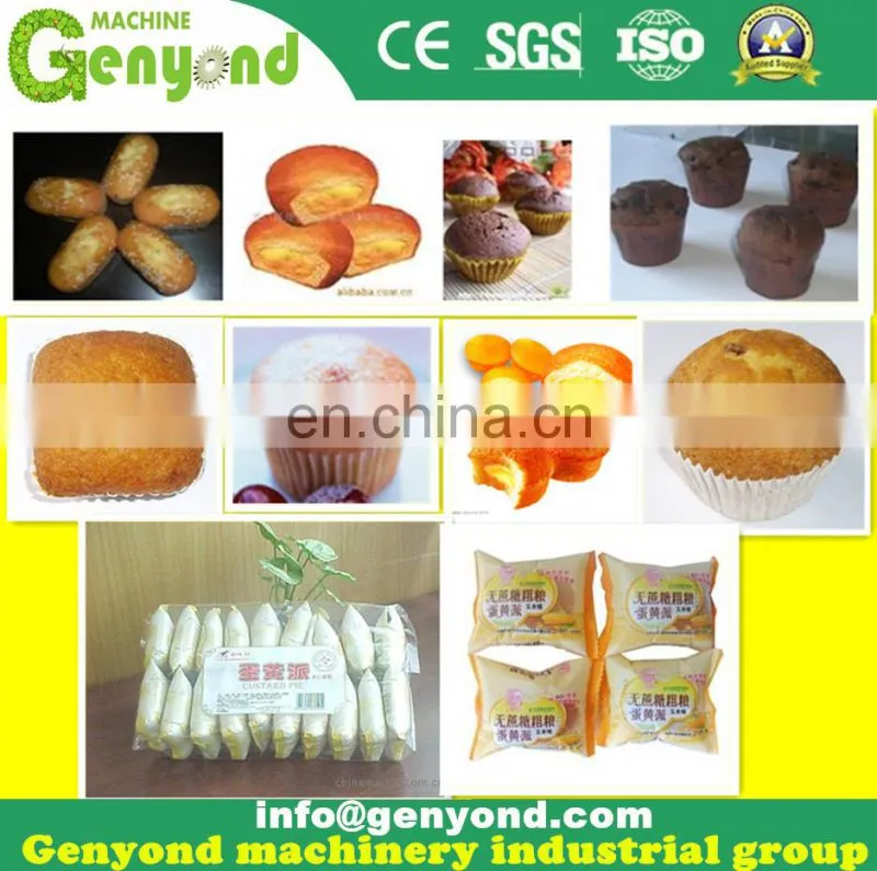 industrial sponge cake equipment from mixing to packing