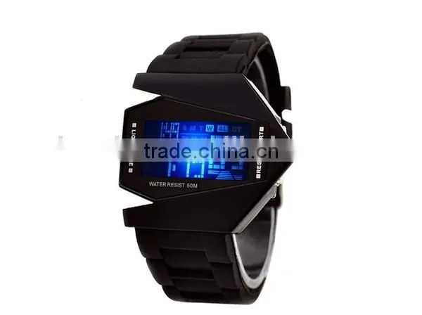 2015 hot selling digital silicone led watches men watch