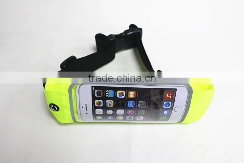 2016 factory custom waterproof neoprene waist bag for iphone 6