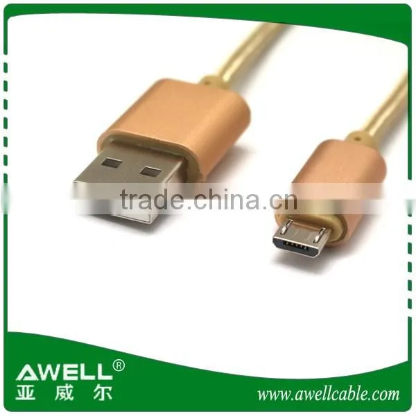 2016 mobile phone micro usb nylon braided data cable For Samsung,iPhone 5 Cable