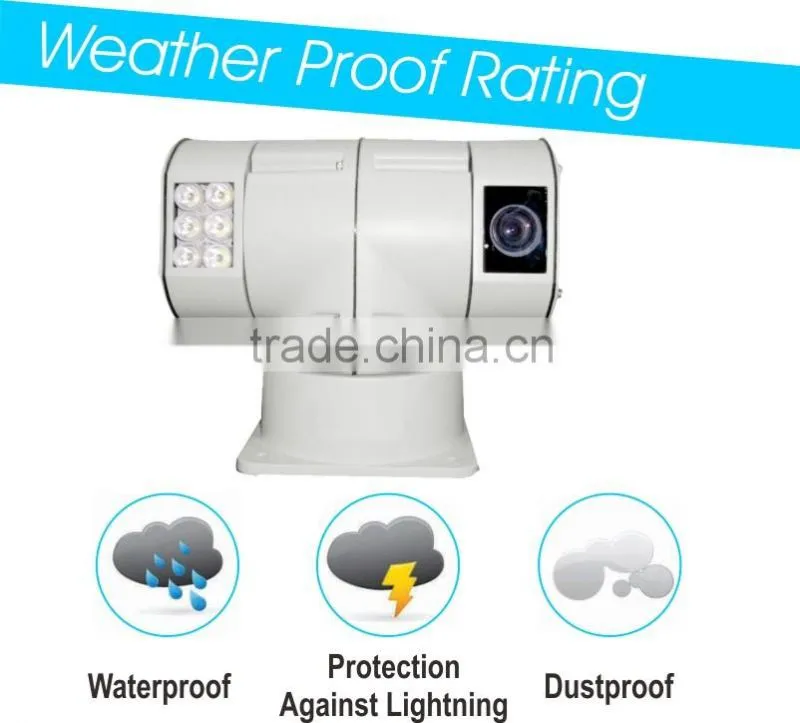 Outdoor 700TVL Analog RS 485 PTZ Outdoor Pan Tilt Vehicle Camera with Pan Tilt 27X/37x/40x Zoom AC24V/DC12V