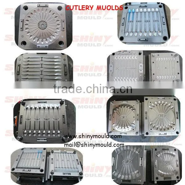disposable plastic cutlery mould spoon mould with high quality