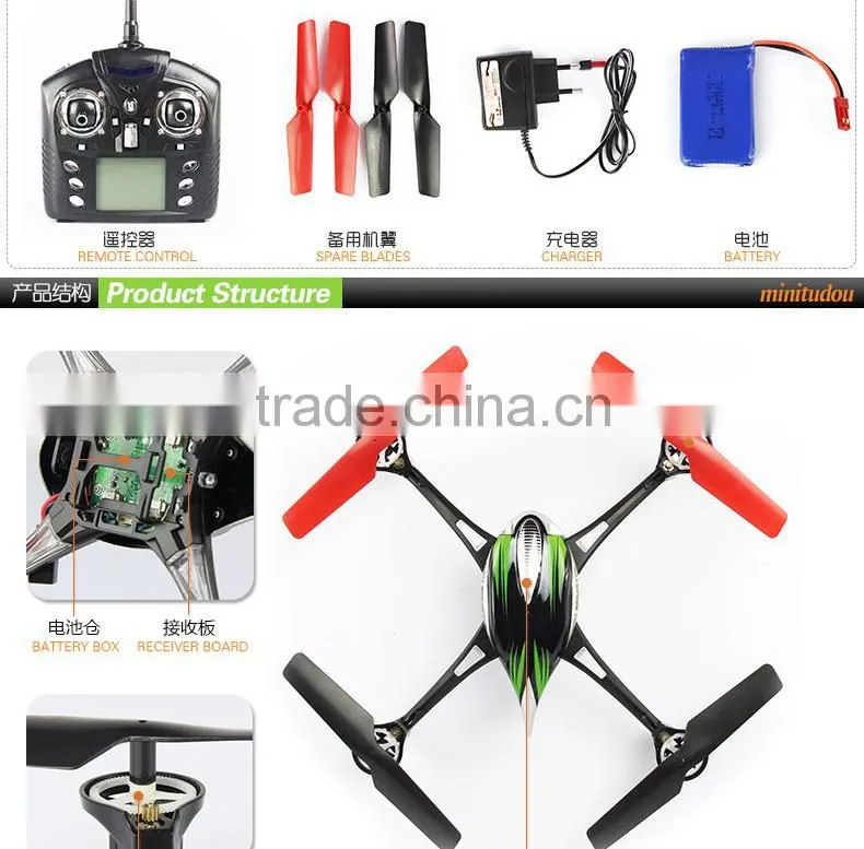 2014 New Product WL V636 2.4G 4CH R/C 4-Axis Quadcopter With Light Outdoor Quadcopter