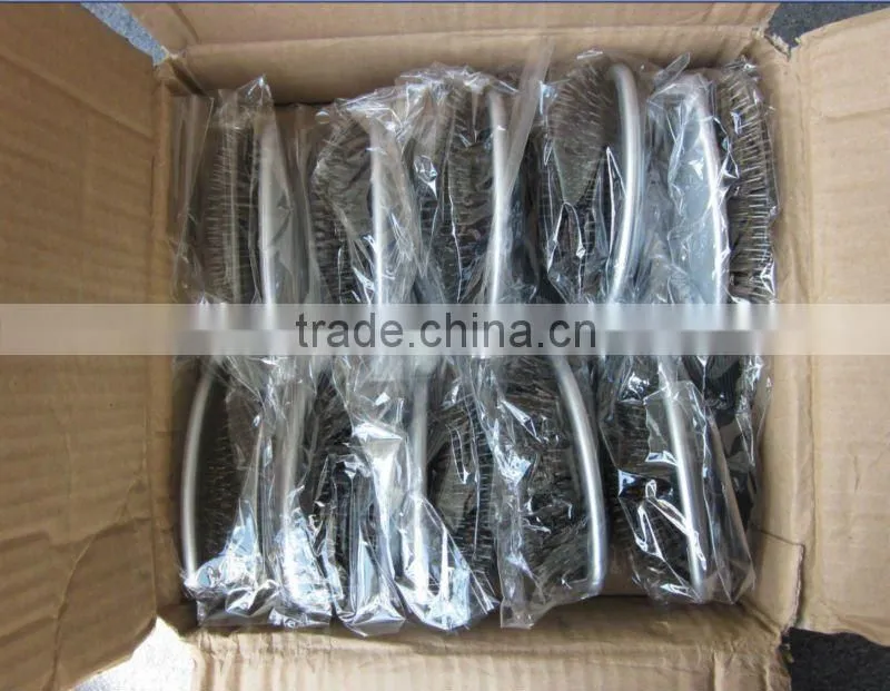plastic handle bristle hair brush loop brushes