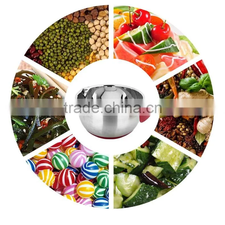 chinese stainless steel kitchenware wholesale stainless steel mixing bowls with handle