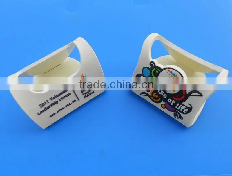 personalize soft pvc phone holder with pen holder for office gifts