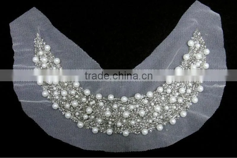 Fashion v-shape garment collar with chains